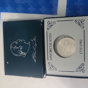 1732-1982 uncirculated George Washington silver half dollar